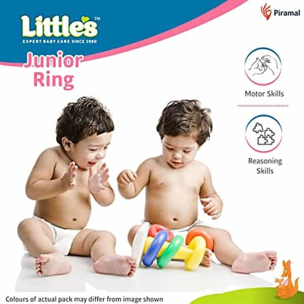 Little's Plastic Junior Ring (Multicolour) (6 Pieces)