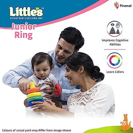 Little'S Plastic Junior Ring (Multicolour) (6 Pieces)