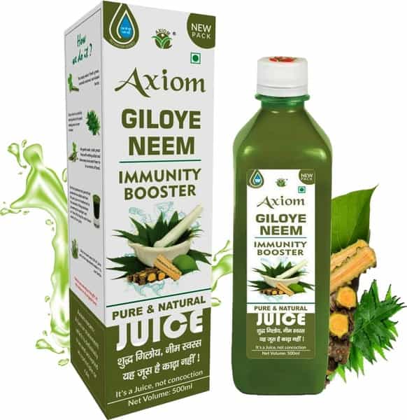 Axiom Giloye Neem Juice For Immunity Booster|Helps In Purifies Blood & Clears Skin -500Ml