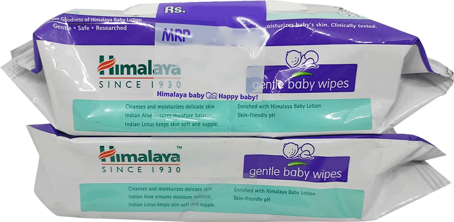 Himalaya Baby Gentle Wipes Combo Pack 2*72