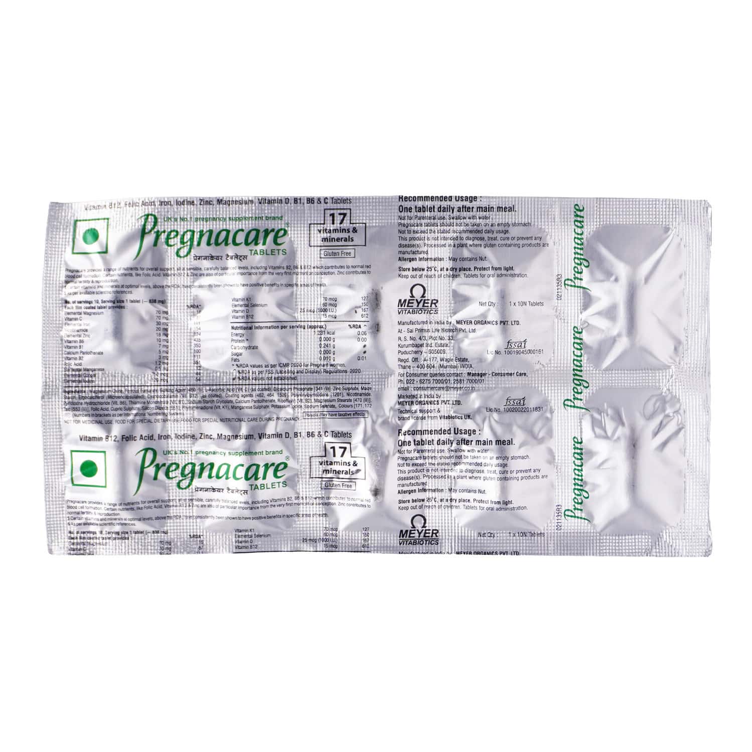 Pregnacare Tablets Box Of 30