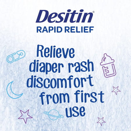 Desitin Diaper Rash Cream Rapid Relief Zinc Oxide 2 Oz 57 Gm
