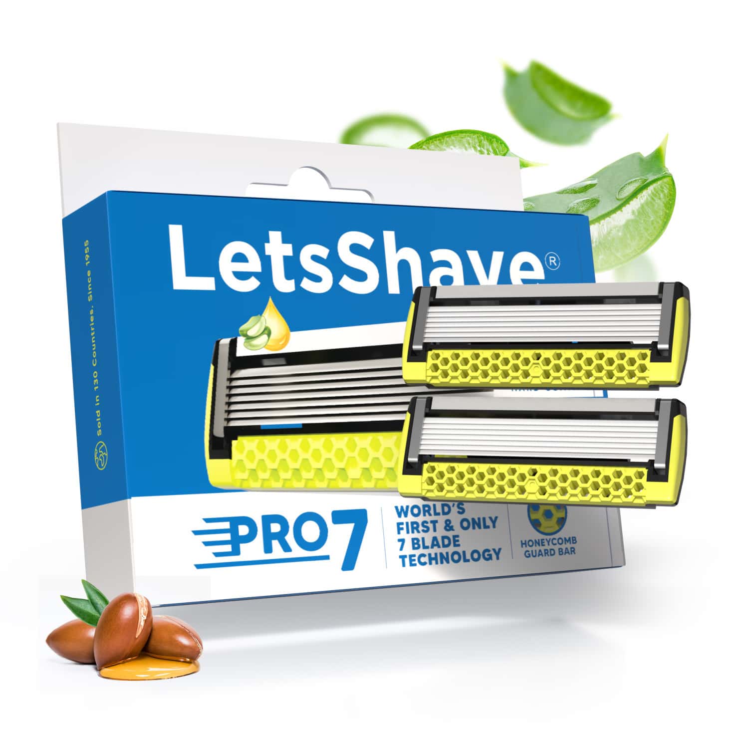 Letsshave Pro 7 Max Razor Cartridges For Men-pack Of 2