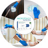 Ansell Micro Touch Royal Blue Nitrile Examination Glove Pack Of 100 - Medium
