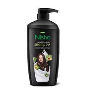 Nisha Healthy & Shiny Shampoo 650ml | Avocado & Brahmi Shampoo For Strong Beautiful Hair