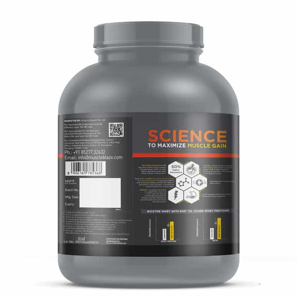 Muscleblaze Biozyme Whey Protein Pr (Molten Chocolate Cake | 2Kg / 4.4Lbs) | 30G Protein