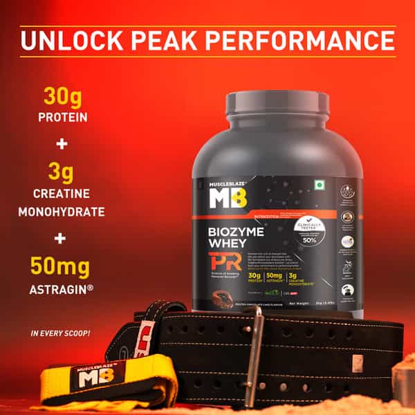 Muscleblaze Biozyme Whey Protein Pr (Molten Chocolate Cake | 2Kg / 4.4Lbs) | 30G Protein