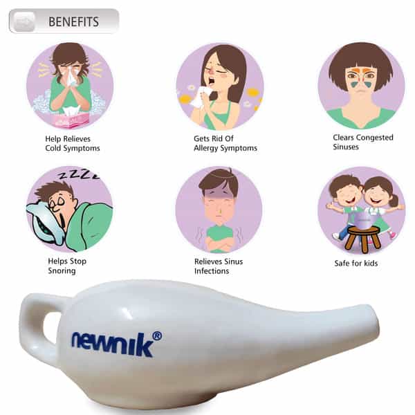 Newnik Np101 Neti Pot Ceramic