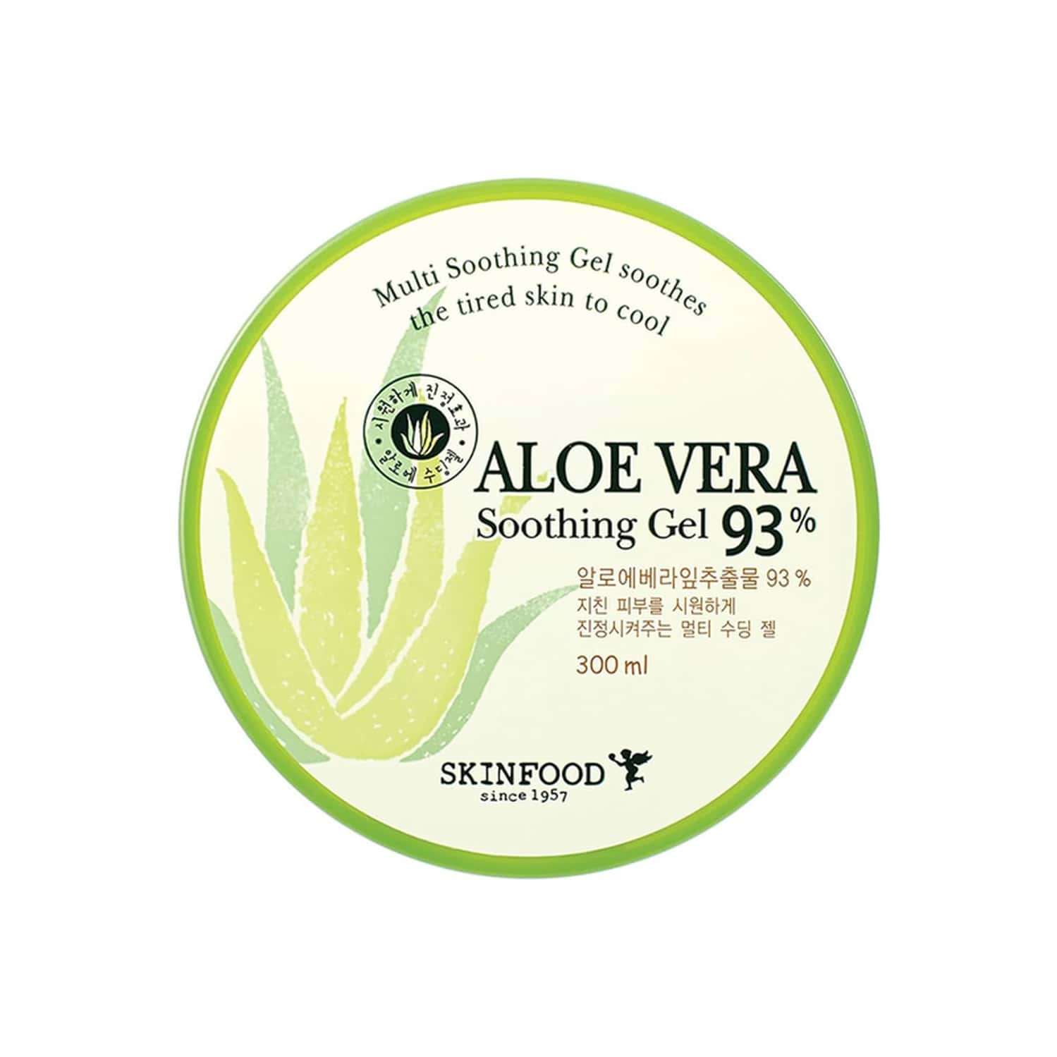 Skinfood Aloe Vera 93% Soothing Gel - Korean Skincare - For Moisturisation - Hydration - 300ml