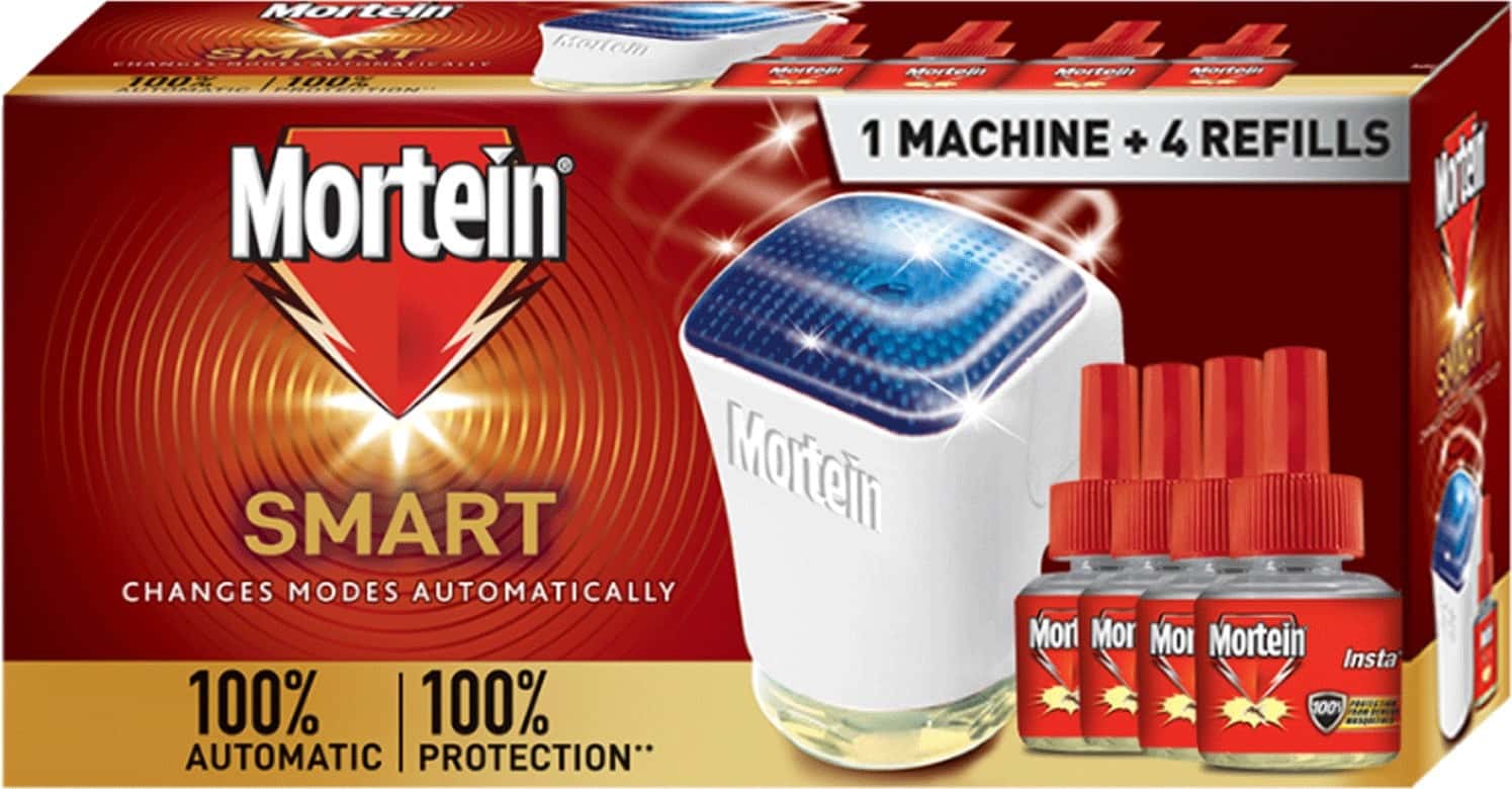 Mortein Smart Mosquito Repellent Combo Pack (Machine + 4 Refills)