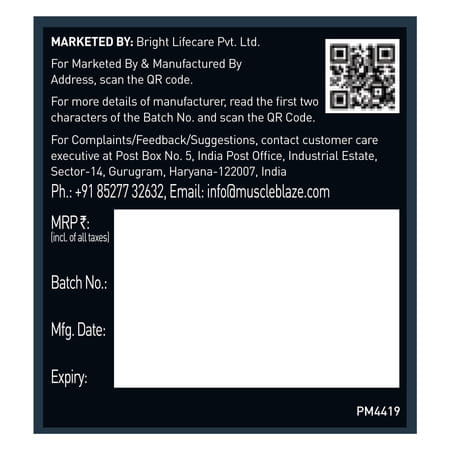 Muscleblaze Micronized Creatine Monohydrate Powder| Unflavoured (100g) With Shaker