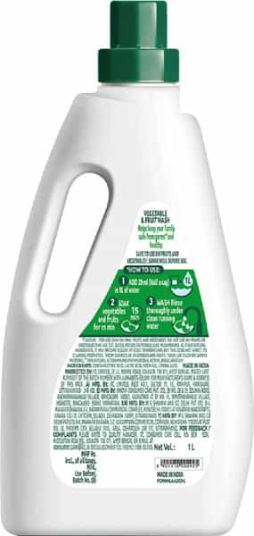 Nimwash Vegetable & Fruit Wash 1000 Ml 100% Natural Action