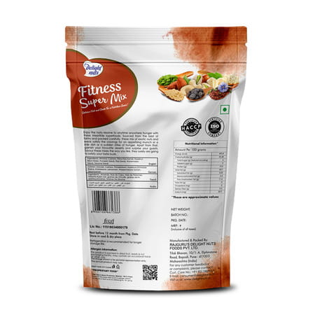 Delight Nuts Fitness Super Mix- Delicious Nuts And Seeds For Nutritious Snack 200gm