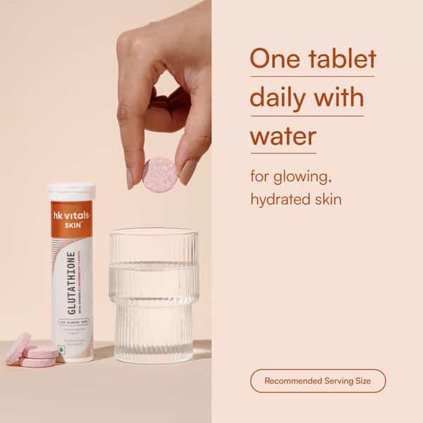 Hk Vitals Glutathione (Watermelon | 15 Effervescent Tablets) | L-Glutathione Tablets