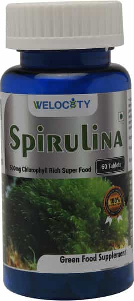 Welocity Booster's Spirulina Tablets-Green Super Food Improves Immunity Improves Vitality