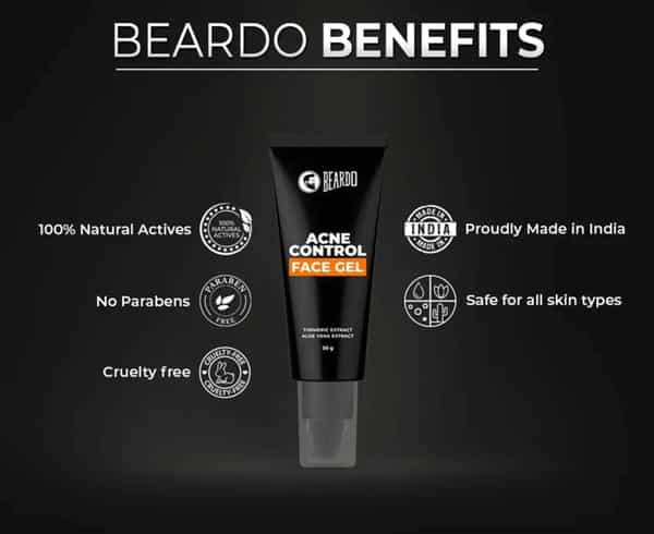 Beardo Acne Control Face Gel - 50 Gm