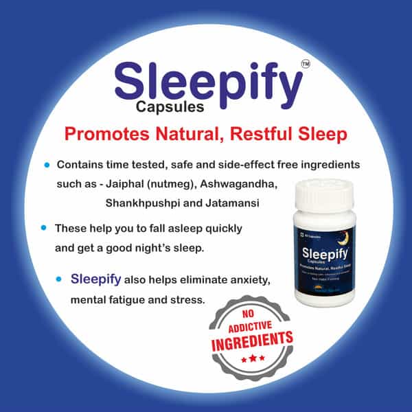 Herba Neuva Sleepify Capsules. Drug-Free Safe Non-Habit Forming. Improves Sleep -1X 60 Cap