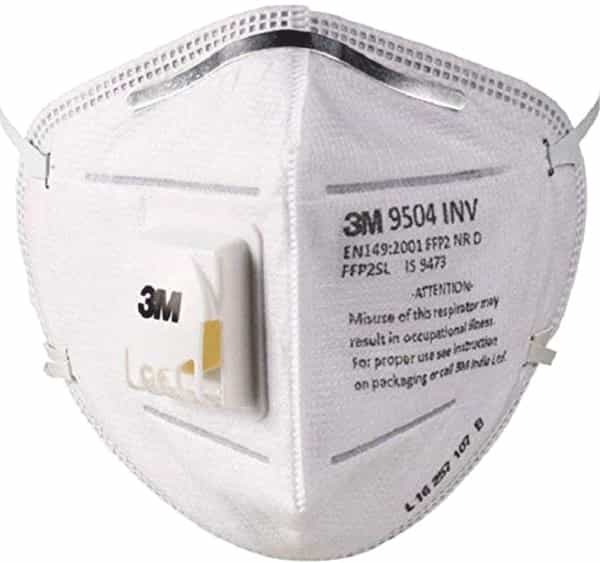 3M 9504 Inv P P2 Respirator Masks - 25 Units