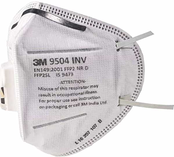 3M 9504 Inv P P2 Respirator Masks - 25 Units