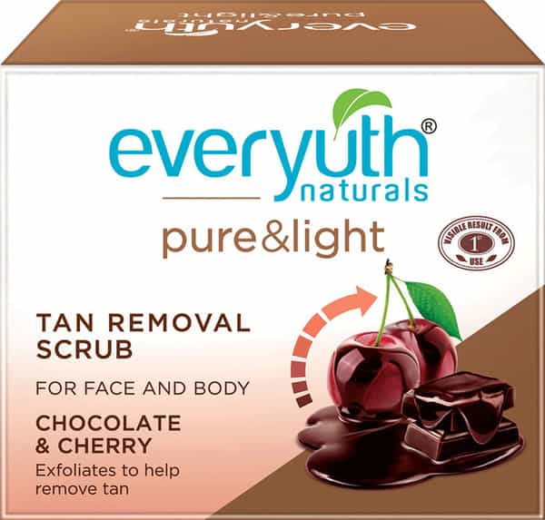 Everyuth Naturals Pure & Light Tan Removal Choco Cherry Face Scrub 50 G