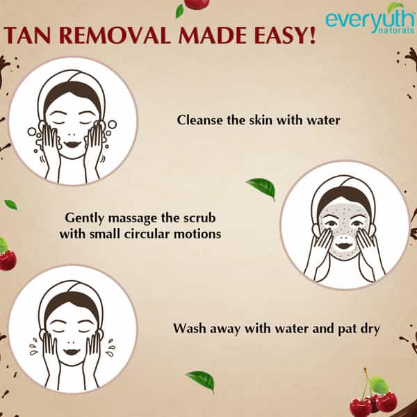Everyuth Naturals Pure & Light Tan Removal Choco Cherry Face Scrub 50 G