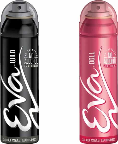 Eva Perfumed Deodrant Skinfriendly Body Spray For Woman Doll & Wild 150Ml ( Pack Of 2)
