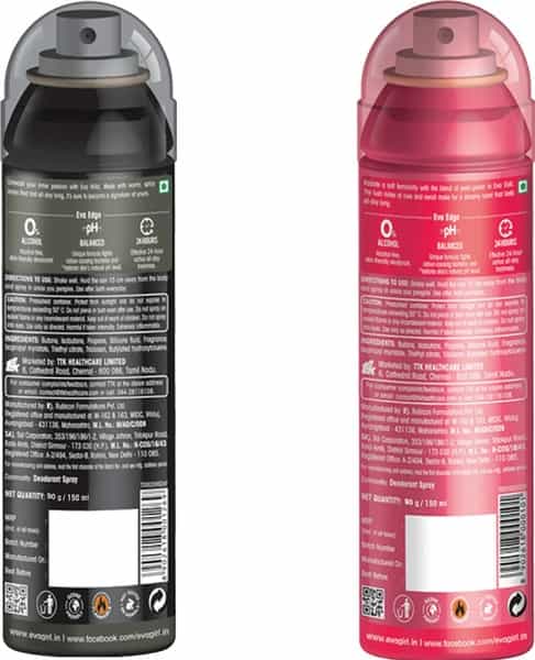 Eva Perfumed Deodrant Skinfriendly Body Spray For Woman Doll & Wild 150Ml ( Pack Of 2)