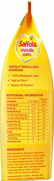 Saffola Masala Oats Tasty Evening Snack Classic Masala 500 Gm