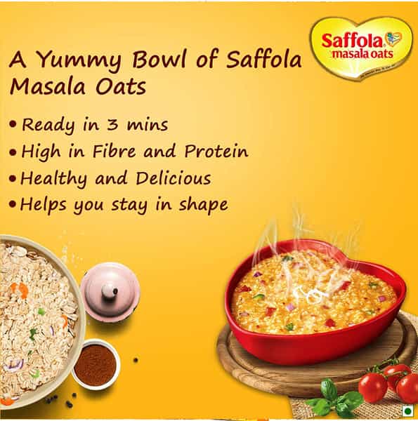 Saffola Masala Oats Tasty Evening Snack Classic Masala 500 Gm