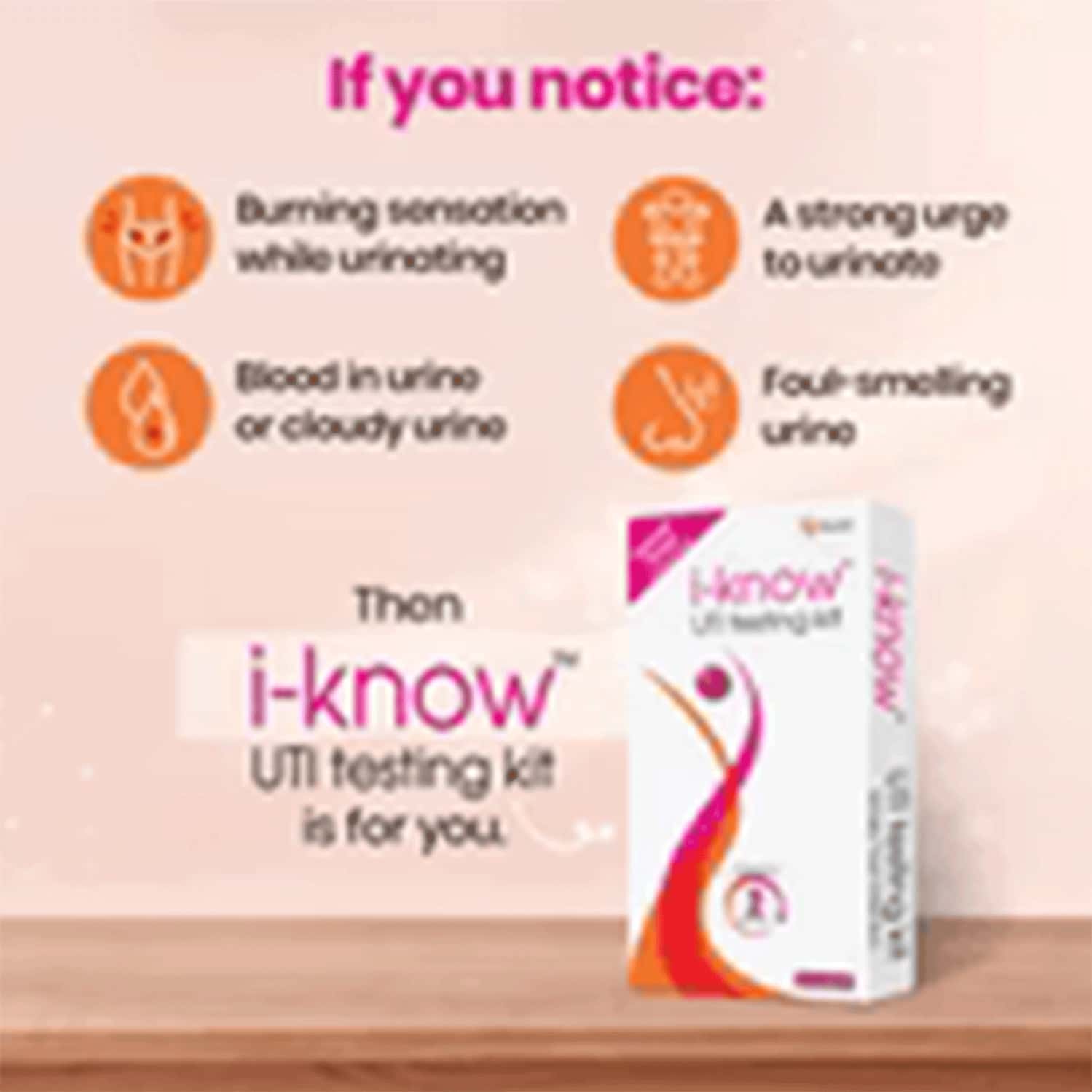 Buy IKNOW UTI TESTING KIT (URINARY TRACT INFECTION) 3 TEST STRIPS
