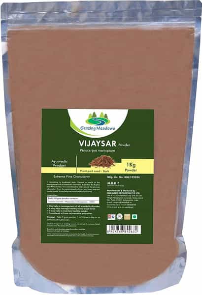 Grazing Meadows Vijaysar Powder - 1 Kg (Pack Of 5)