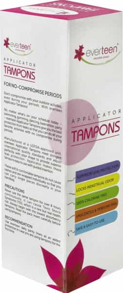Everteen Super Applicator Tampons For Periods In Women - 1 Pack (8 Tampons)