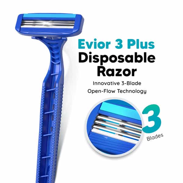 Letsshave Evior 3 Plus Disposable Razor- Pack Of 3