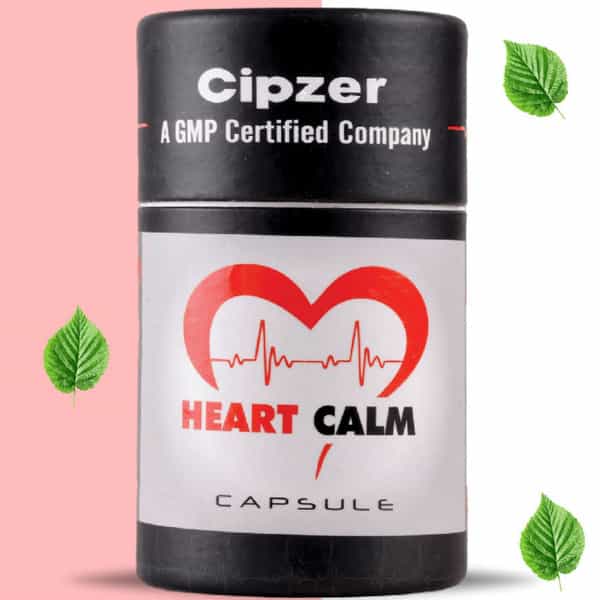 Cipzer Heart Calm Capsule|Ensures Relief From Heart Stress(Pack Of 1)-60 Capsules