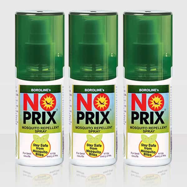 Boroline Norpix Ayurvedic Personal Mosquito Repellent Spray 100 Ml X 3 (Pack Of 3)