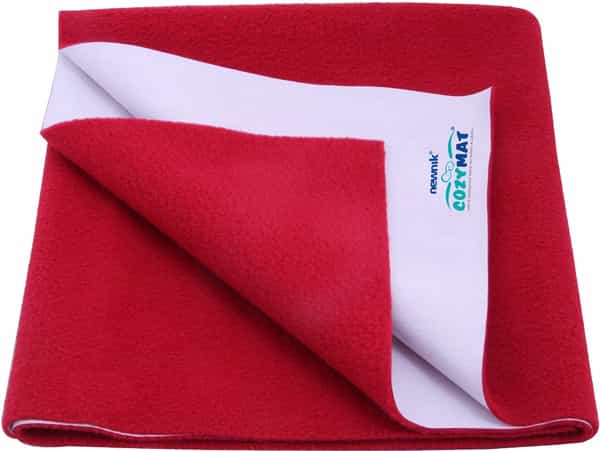 Newnik Cozymat Dry Sheet (Size: 140Cm X 220Cm) Single Bed Maroon