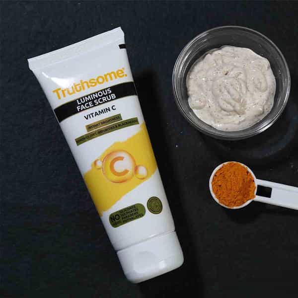 Truthsome Luminous Face Scrub With Coconut Water & Vitamin C - For All Skin Types | 100 Ml