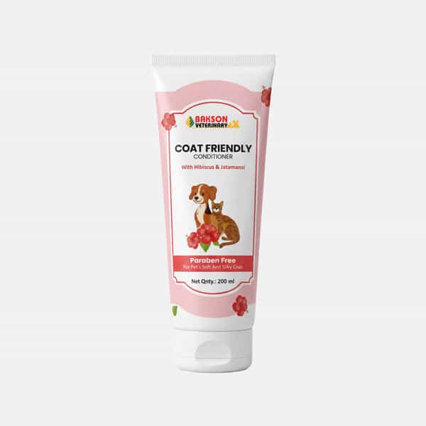 Bakson Veterinary Coat Friendly Conditioner With Hibiscus & Jatamansi For Pets 200 Ml