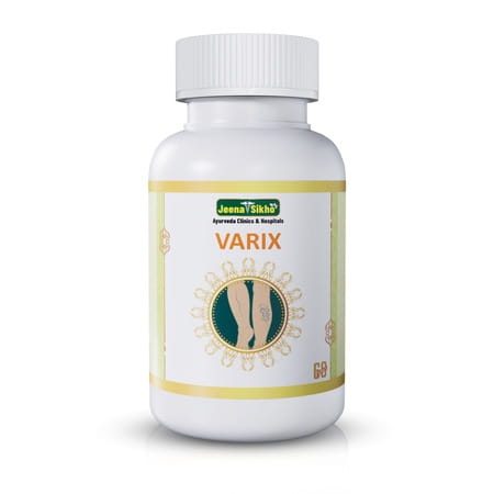 Jeena Sikho Varix | Herbal Supplements For Varicose Veins| 60 Capsules