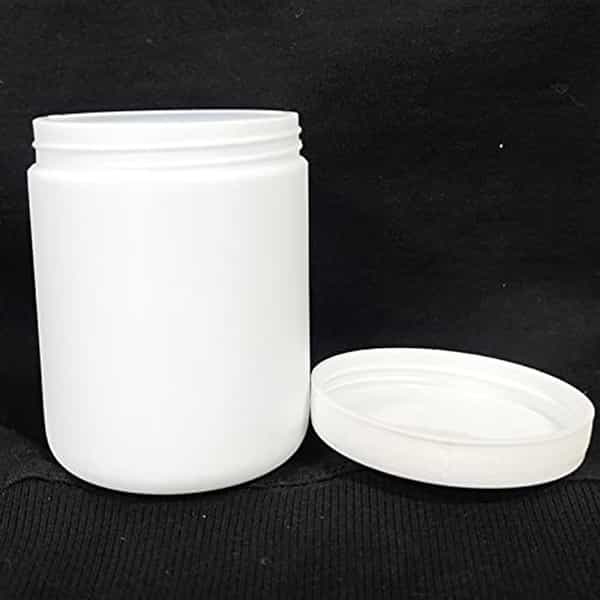 Patco - 650Ml White Hdpe Empty Bottle For Capsules & Tablets - For Ayurvedic Powder Storage (6 Pcs)