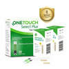 Onetouch Select Plus 50 Test Strips With 50 Onetouch Ultrasoft 2 Lancets (Pack Of 2) 25 Lancets