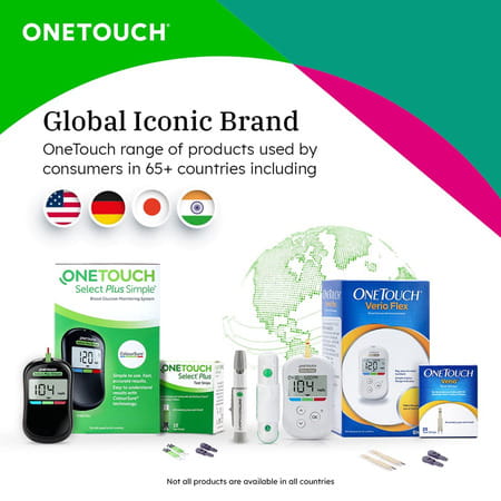 Onetouch Select Plus 50 Test Strips With 50 Onetouch Ultrasoft 2 Lancets (Pack Of 2) 25 Lancets