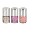 Debelle Gel Nail Polish Metallic Beige Metallic Rose Pink &Pale Pink | 24Ml (8 Ml Each)