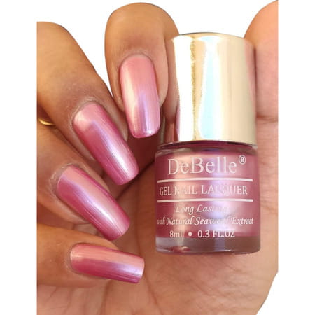 Debelle Gel Nail Polish Metallic Beige Metallic Rose Pink &Pale Pink | 24ml (8 Ml Each)