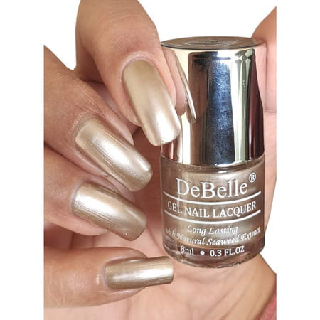 Debelle Gel Nail Polish Metallic Beige Metallic Rose Pink &Pale Pink | 24ml (8 Ml Each)