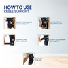 Stergic Hinged Knee Support For Sports Gym & Osteoarthritis Durable Large Size 1 No'S