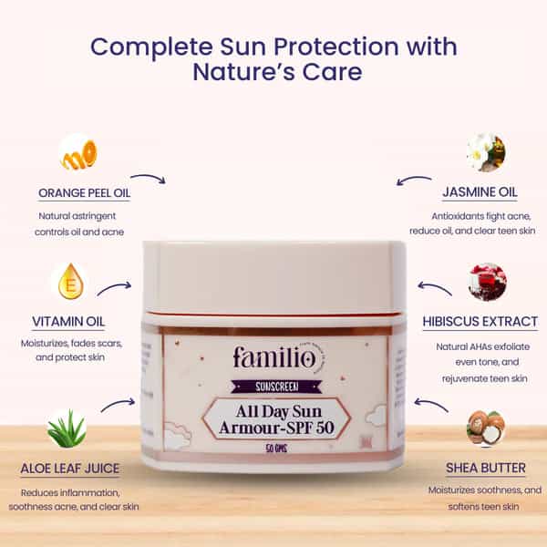 Familio All Day Sun Armour Spf-50 - 50G