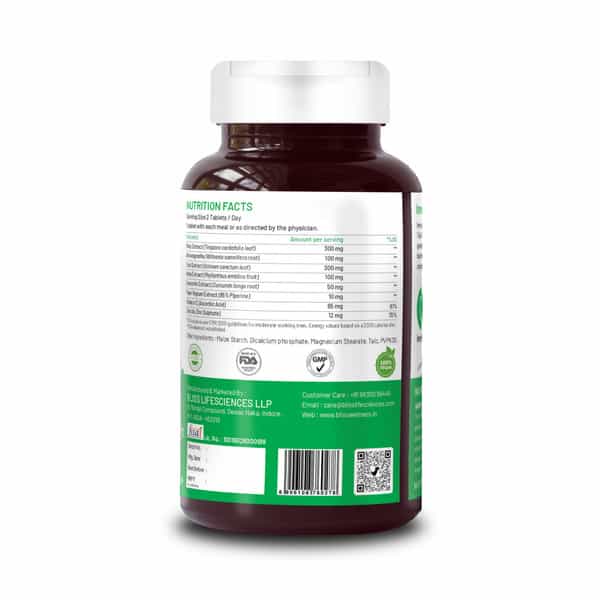 Bliss Welness Giloy Tulsi Amla Extract For Immunity Booster Supplement|For Men And Women-60 Tablets