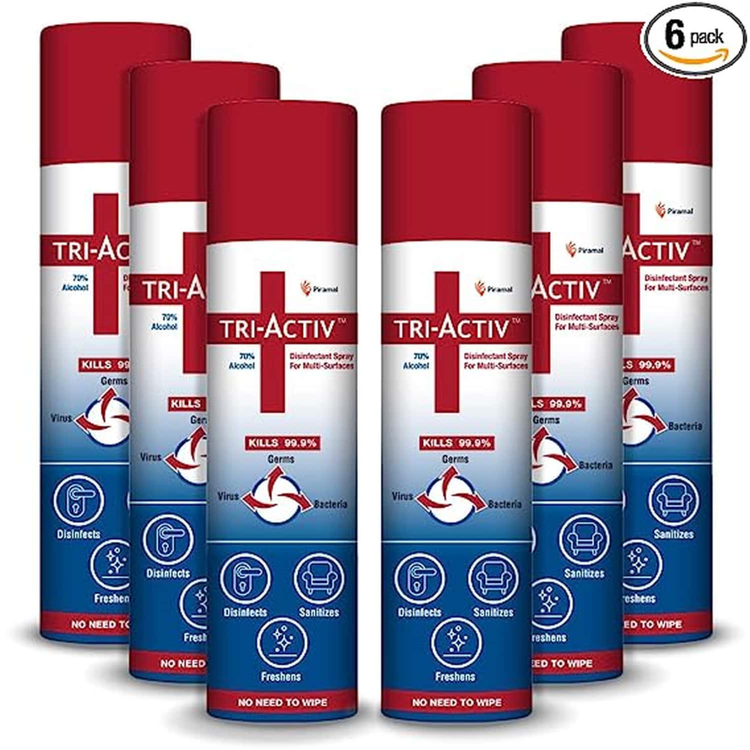 Tri Activ Disinfectant Spray 100 Ml - Pack Of 6