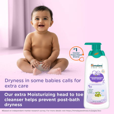 Himalaya Baby Extra Moisturizing Baby Wash Bottle Of 400 Ml